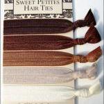 Elastic Hair Ties - Chocola..