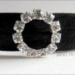 Black Hair Tie - Crystal Ch..