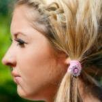 Black Hair Tie - Crystal Ch..