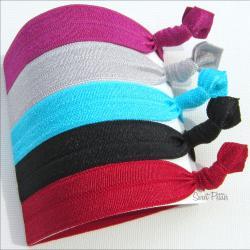 Hair Tie Set of 5 Doubles as Bracelet The Bold Collection