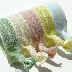 Hair Ties - Peace Collection - Set of 5 - Elastic Hair Ties - Mane Accessory